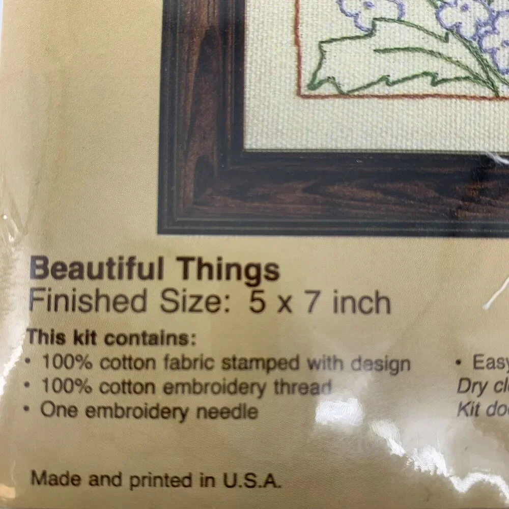 Vintage Wonder Art Beautiful Things 5203 Needlecraft stitchery Picture butterfly